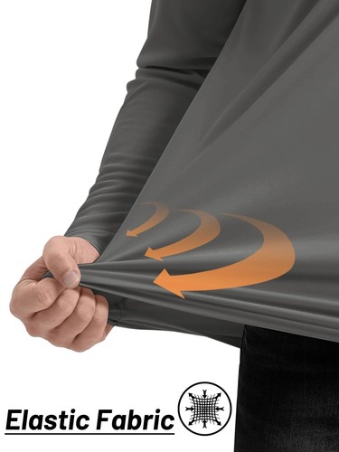 Camisas UPF50+ para hombre 1/4 con cremallera UV de verano protección de la piel rendimiento pesca - Imagen 5 de 176