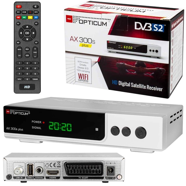 Opticum HD AX 300s Sat TV Receiver Camping USB Scart HDMI 12V Satellitenreceiver Opticum HD AX 300s Sat TV Receiver Camping USB Scart HDMI 12V Satellitenreceiver