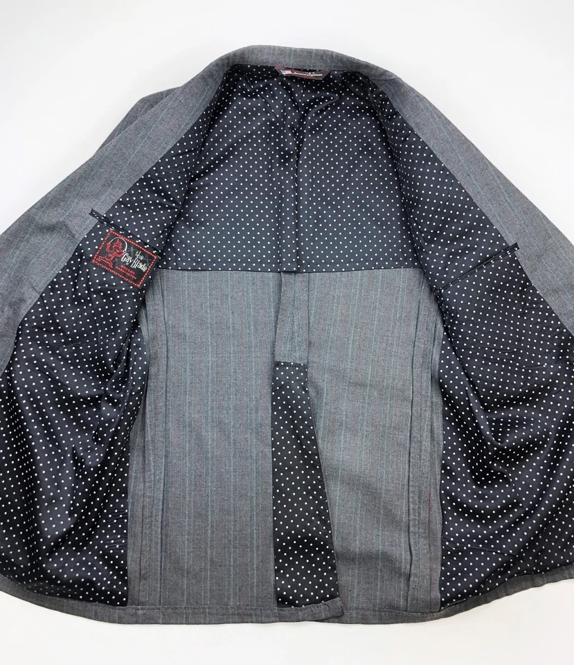 Blazer THE GAY BLADE American Hanger Talla 44R Hecho en EE. UU. Oregon WA Doble Botón Usado en Excelente Condición Foto 4 de 4