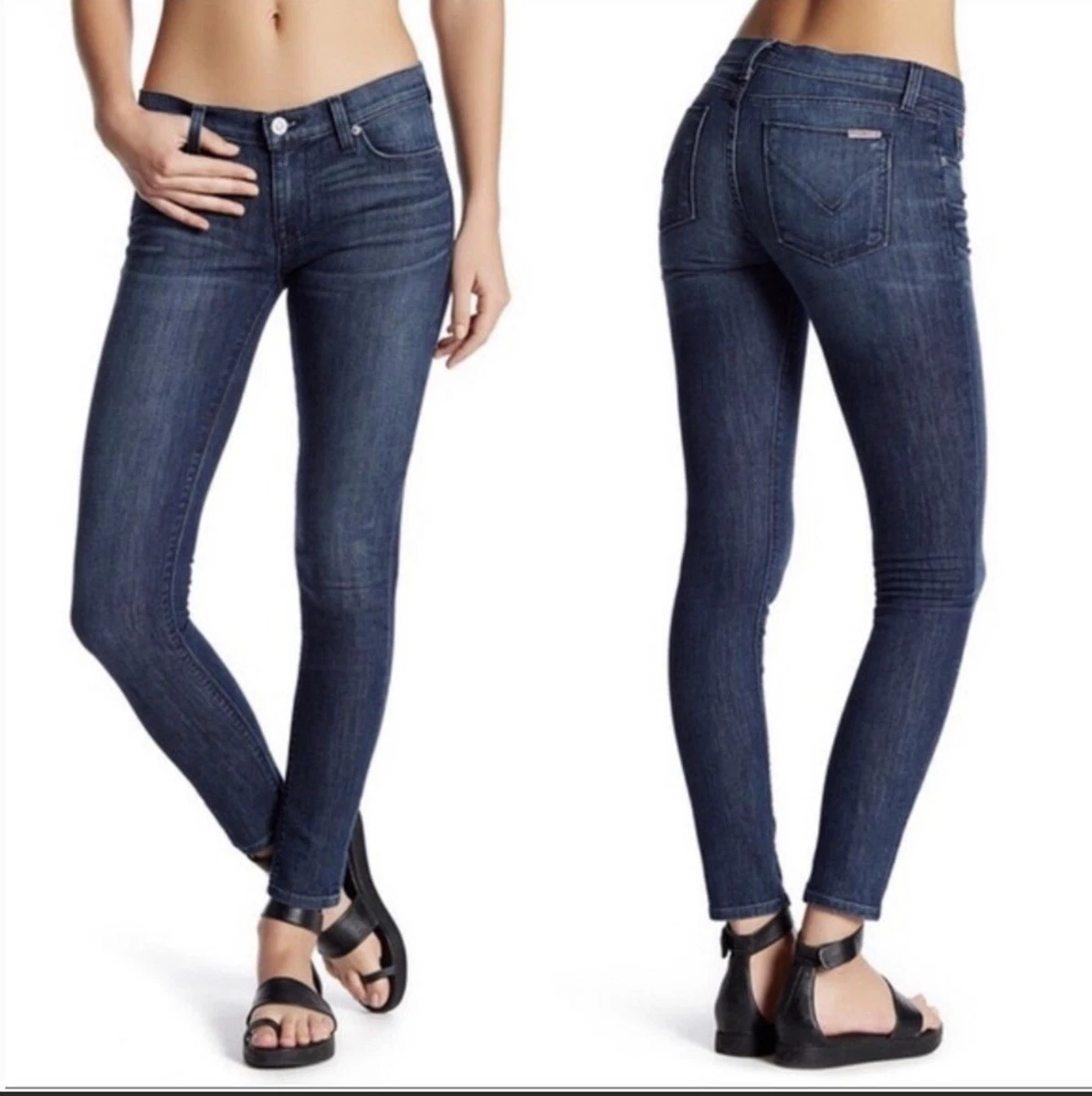 Hudson Krista Super Skinny Women Tag Sz 27,Crop Jean, Raw Hem, Dark | eBay