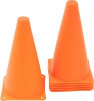 Plastic Cone Sports Training Gear 9-inch Orange 12-packs on sale Plastic Cone Sports Training Gear 9-inch Orange 12-packs on sale