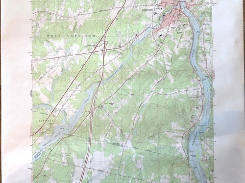 2 State of Maine USGS Topographic Maps Gardiner & Brooklyn Hancock Co Quadrangle - Picture 13 of 16