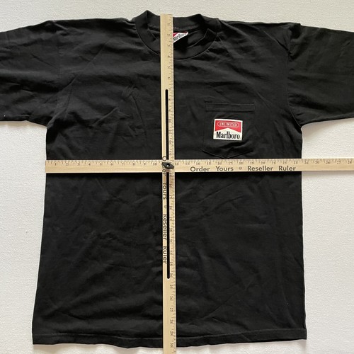Camisa De Colección Marlboro Ilimitada Bolsillo Tren XL Negra Ferrocarril Años 90 Nueva - Imagen 8 de 11