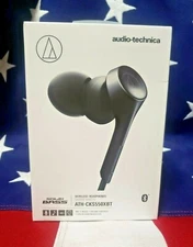 Audio-Technica ATH-CKS550XBTBK Solid Bass Bluetooth Wireless In-Ear Headphones 