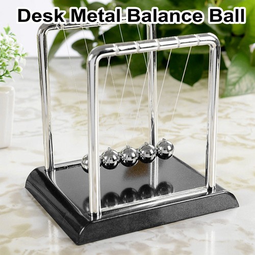 Ornament Newtons Cradle Steel Balance Ball Physics Science Pendulum Desktop - Picture 6 of 10