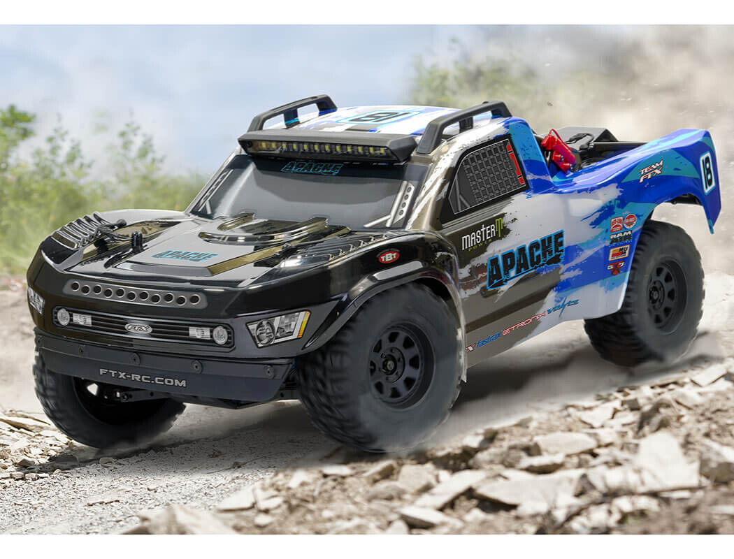 FTX Apache BLUE Brushless 1/10 Very Fast Trophy Truck w/handset+3s