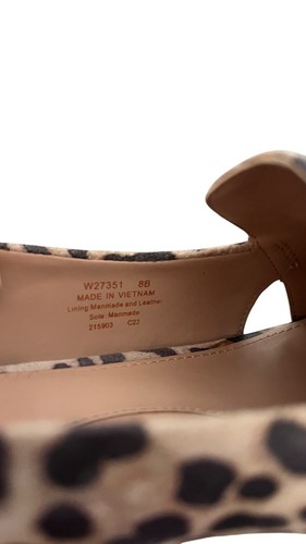 Mocassini Cole Haan animalier stampa leopardata marrone scamosciato ballerine viola 8B punta - Foto 6 di 6