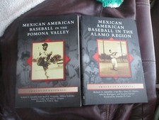 Mexican American Baseball Images 2 Books Santillan Signed Copies Alama Pomona G5