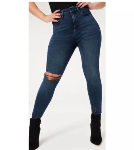 Good American Good Curve Skinny Jeans BLUE 859 ~ Size 2 / 26 Retail $155