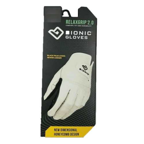 NEW BIONIC MENS RELAXGRIP 2.0 GOLF GLOVE ORTHOPAEDIC PADDED GLOVE - Picture 7 of 7