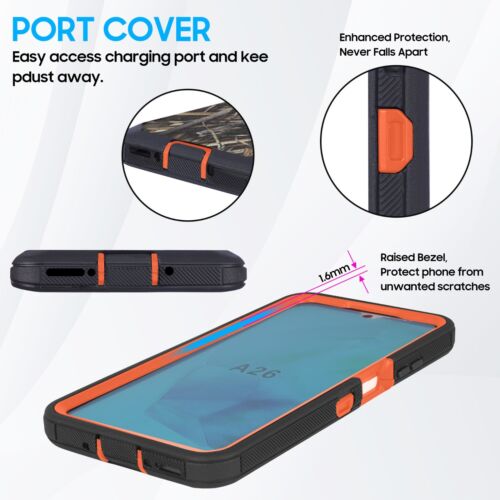 Custodia per Samsung Galaxy A26 2025 serie antiurto adatta clip cintura Defender - Foto 32 di 55