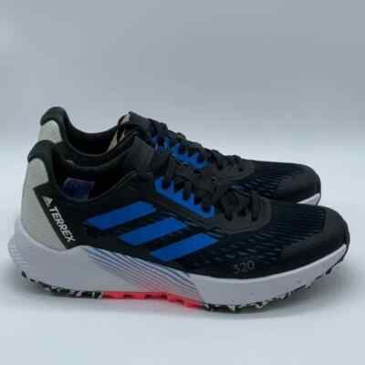 Size 7 - adidas Men's Terrex Agravic Flow 2.0 GTX Black Blue Rush Turbo  GZ8888