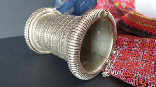 Old Afghanistan Tribal Ornate Silver Bracelet …beautiful collection & accent pie - Picture 2 of 7