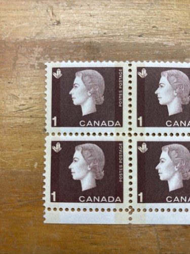 Estampillas postales de un centavo de la reina Isabel de Canadá 1963 - Imagen 2 de 7