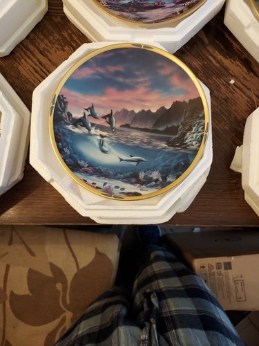 Lenox By Van Raemdonck Sea of Dreams Collector Plate 8" 1994 38 Plates - Picture 3 of 13