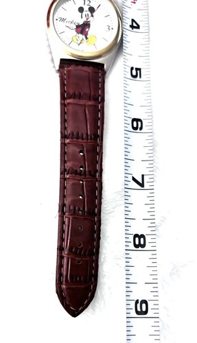Reloj Disney Mickey Mouse Banda Marrón Analógico MCK623 38mm Batería Nueva - Imagen 8 de 12
