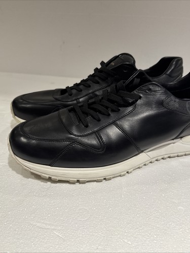 LOUIS VUITTON MONOGRAM RUN AWAY SHOES SNEAKERS Black Monogram LV 12 US 13 - Picture 5 of 20