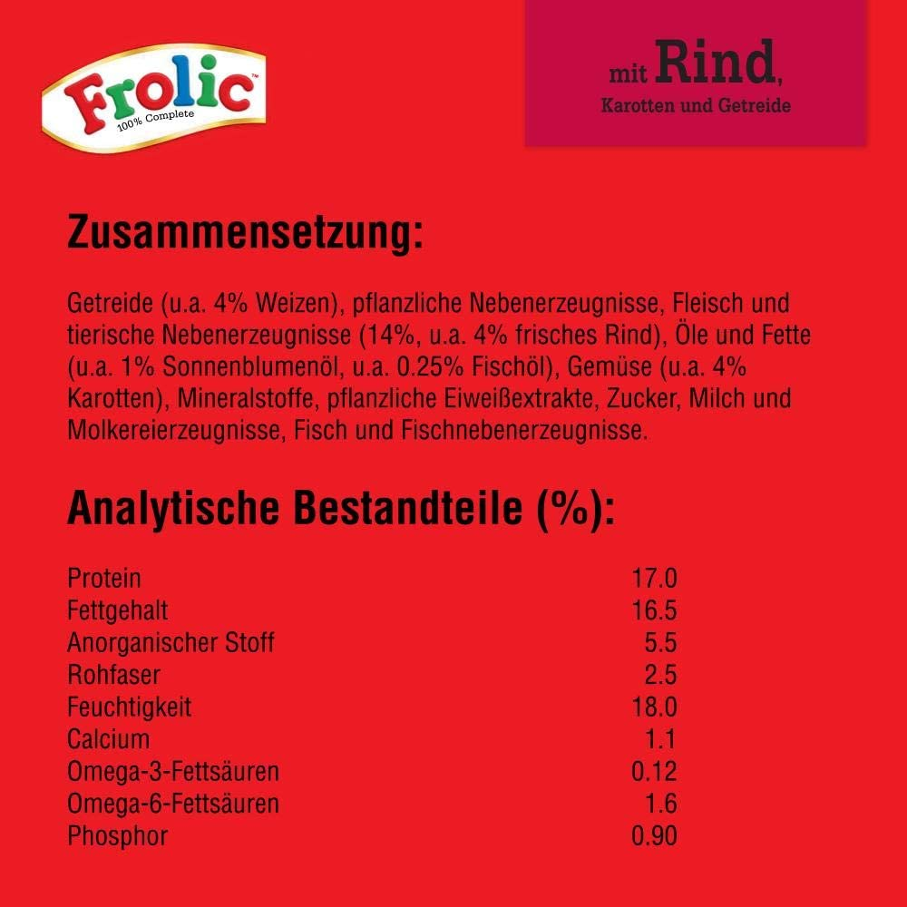 Frolic Hundefutter Trockenfutter mit Rind Karotten Getreide Karton 7