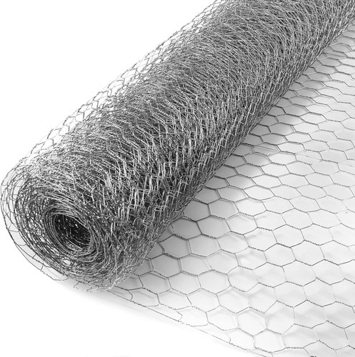 20-Gauge Galvanized Hexagonal Poultry Netting Chicken Size 1-in(3 ft. x 150 ft.)