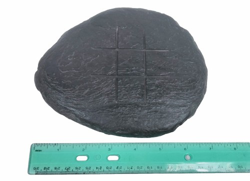 Tic Tac Toe Zen Stone W/ Pebble Game Pieces Game Night  - Picture 2 of 4