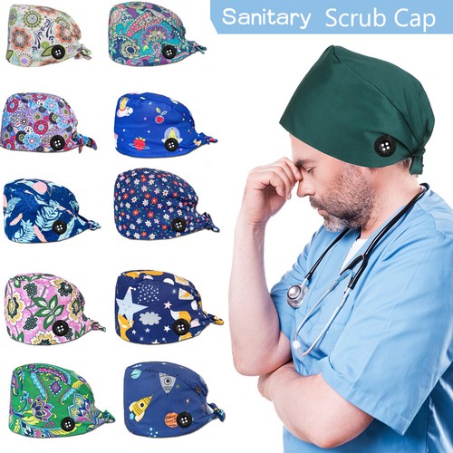 Cover Bouffant Hat Doctor Nurse Caps 