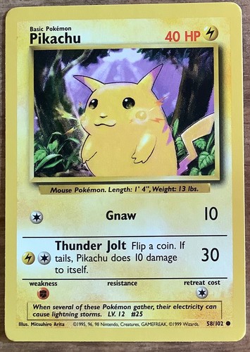 Pokemon Base Set common All cards, Charmander, Pikachu Bulbasaur Light Play - Picture 18 of 40