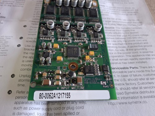 Symetrix SymNet Card I/O 80-006A1217155 - Picture 3 of 5