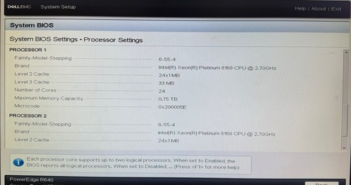 Dell EMC PowerEdge R640 2x Platinum 8168 24Core 2.70GHz 256GB 2x 300GB ENT H740P - Picture 6 of 6