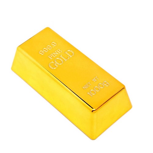 Gold Bar Ornament Fake Gold Brick Plastic Bullion Photo Props Festive Decoration - Picture 11 of 20