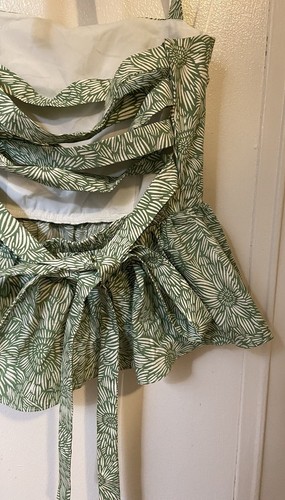 Nuevo con etiquetas Amanda Uprichard Violina Top Volantes Ajustable Corbata Correa Detalle En la Espalda Talla S - Imagen 12 de 17