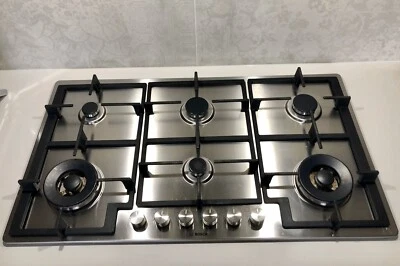 Bosch Series 6 6 Burner Gas Cooktop Double Wok Burner