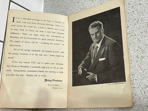 BILLY GRAHAM SONG BOOK EMPIRE STADIUM WEMBLEY 1955 GREATER LONDON CRUSADE - Picture 3 of 3