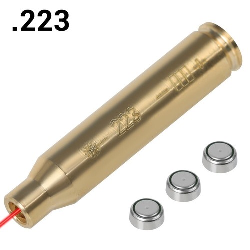 Laser Bore Sight Sighter BoreSighter Gun Red Dot Laser Cartridge Battery Include - Picture 17 of 49