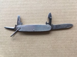 RARE 1945 WWII STEVENSON USA Military Survival Combination Knife, Rochester, NY