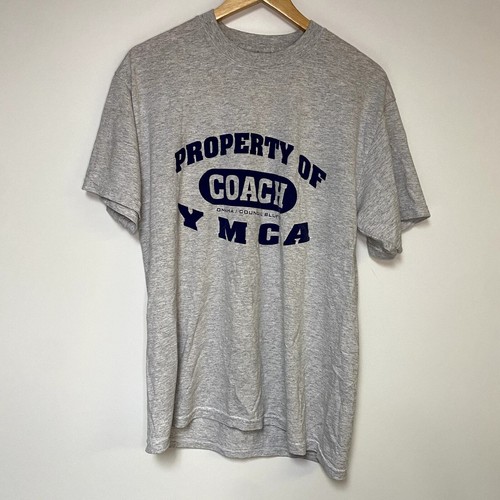 Vintage CVJM Shirt Y2K Gym Fitness Workout Tee grau Vintage - Bild 1 von 2