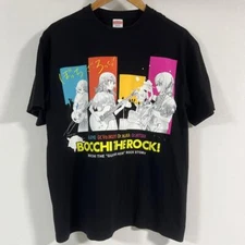 Bocchi the Rock! T-shirt Large size black ryo ikuyo hitori