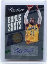 2014-15 PRESTIGE #55 C.J. WATSON AUTOGRAPH AUTO SP #4/5, INDIANA PACERS, 011315