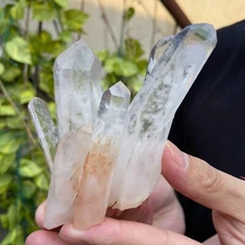 250g Natural White Clear Quartz Crystal Cluster Raw Healing Specimen