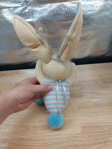 Rara toppa cavolo vintage anni 80 bambini Xavier Roberts 14" ape coniglietto blu RARA - Foto 8 di 11