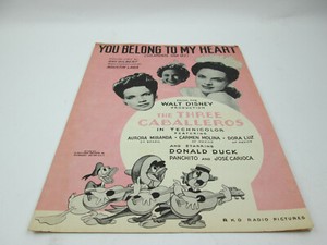 1943 You Belong To My Heart Sheet Music From Walt Disney The Three Caballeros Ebay