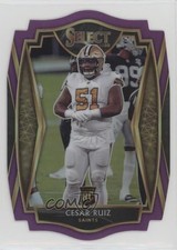 2020 Panini Select Premier Level Purple Prizm Die-Cut Cesar Ruiz #191 0zg6