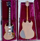 Rare 1971 Gibson Sg Standard Guitar In Solid Walnut W/ Orig Hard Case & Strap