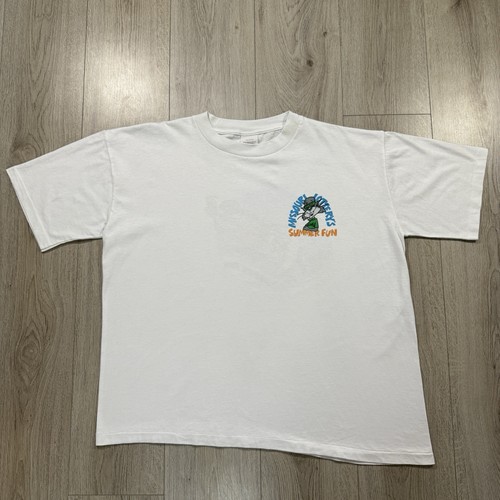 Vintage Single Stitch T-shirt Size XL Missouri Surf Graphic Print White Back - Picture 2 of 9