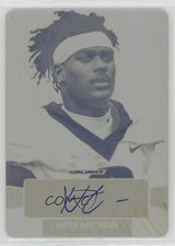 2022 Leaf Valiant Portrait Printing Plate Yellow 1/1 Xavier Hutchinson Auto 0x5w