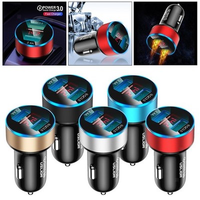 3A Dual USB Auto Ladegerät Adapter Quick Charge QC 3,0 Port Kompakte Universal