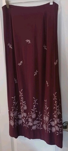 Traje de mujer Rena Rowan maxi falda y blazer forrado bordado floral oficina evento - Imagen 3 de 9