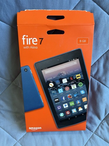 Amazon Fire 7 7th Gen (2017) 7" Blue 8GB WiFi Alexa Fire - Acceptable - Picture 1 of 6