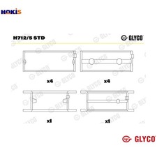 CRANKSHAFT BEARING H712/5 STD STD FOR OM 314.900 3.8L OM314.918/914/919 3.8L