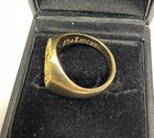 Vintage Gold Reverse Seal Intaglio Coat Of Arms Signet Ring Heraldry House 1970s — photo 4