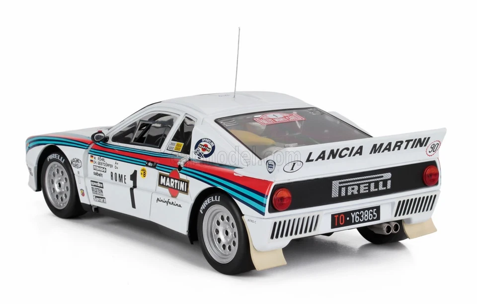 1:18 1983 Monte Carlo Rally Winner -- Walter Rohrl -- #1 Lancia 037 -- Werk83 - image 3 of 4